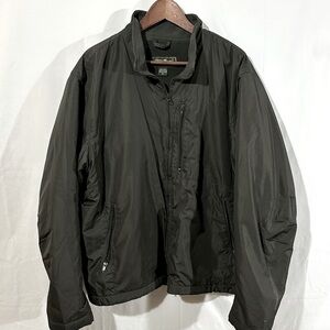Eddie Bauer 2005 Men’s XL Fleece Lined Nylon Jacket Black Olive Green